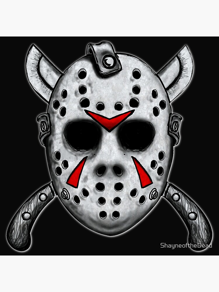 Friday the 13th Jason Mask Mask for Sale by ShayneoftheDead