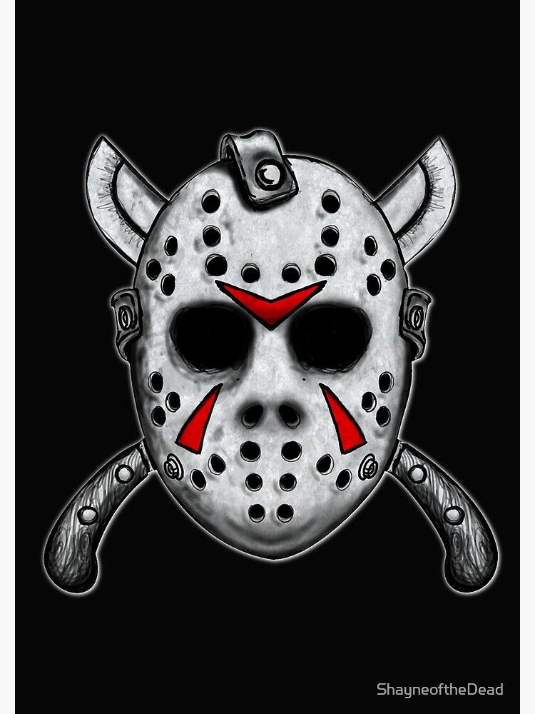 Friday the 13th Jason Mask Mask for Sale by ShayneoftheDead