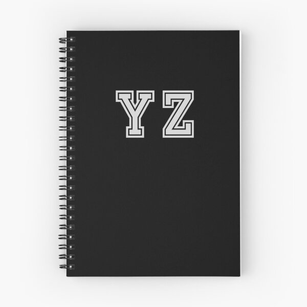 Item preview, Y.Z. Varsity Initials | Varsity Letters | Black And White | Personalised Gift designed and sold by Avo And Sriracha.
