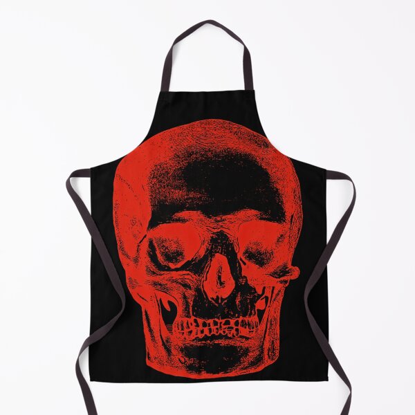 Item preview, Black Red Skull and Skulls: Edited Vintage Style Skull Engraving By Emma Dent (1877) designed and sold by TeachUrb.