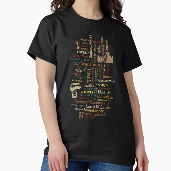 Item preview, Downton Abbey Word Mosaic Fitted  designed and sold by LivingstonShawn.