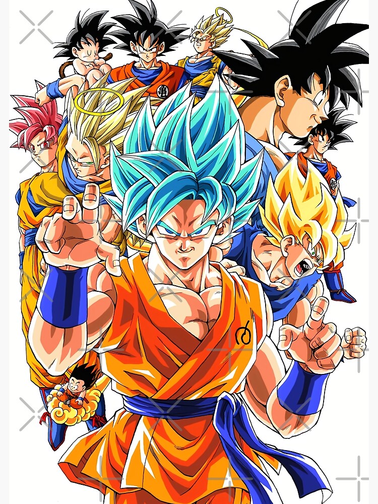 Dragon Ball Super Poster Vegeta Blue and Goku Blue with Broly 18inches  x12inches