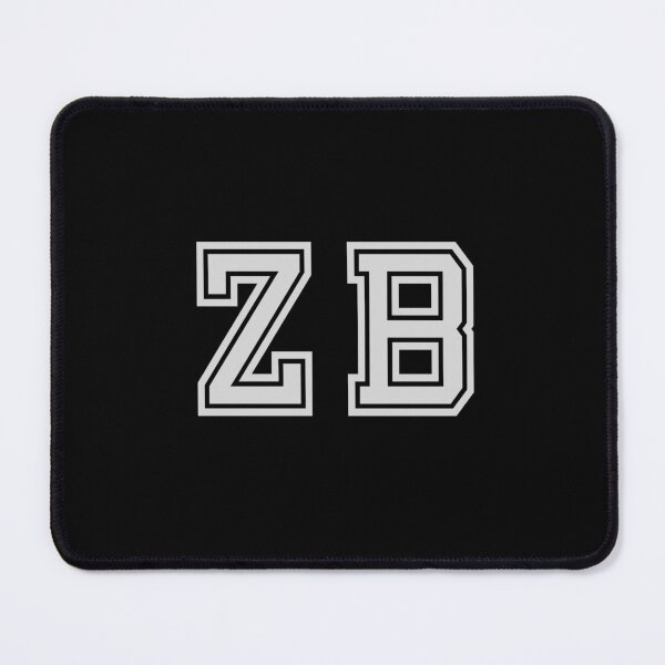 Item preview, Z.B. Varsity Initials | Varsity Letters | Black And White | Personalised Gift designed and sold by Avo And Sriracha.