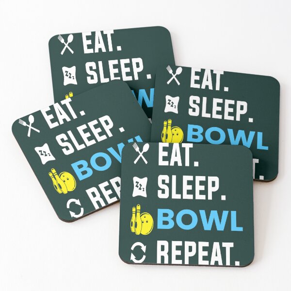 Item preview, eat sleep bowl bowling bowler sports Essential T-Shirt designed and sold by Getcustomtel.