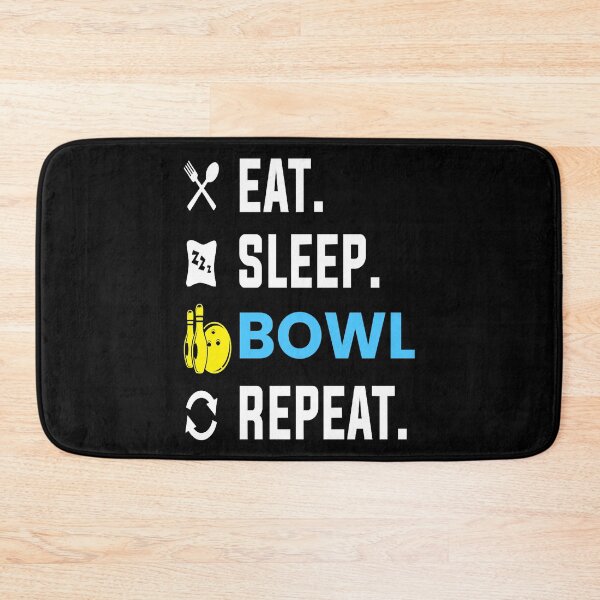 Item preview, eat sleep bowl bowling bowler sports Essential T-Shirt designed and sold by Getcustomtel.