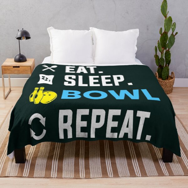 Item preview, eat sleep bowl bowling bowler sports Essential T-Shirt designed and sold by Getcustomtel.