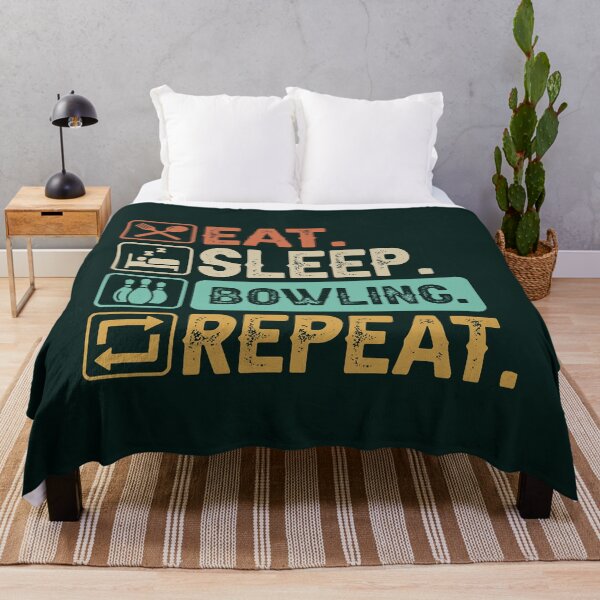 Item preview, Eat Sleep Bowling Repeat designed and sold by Getcustomtel.