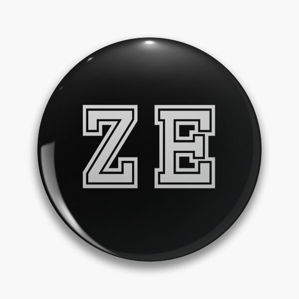 Item preview, Z.E. Varsity Initials | Varsity Letters | Black And White | Personalised Gift designed and sold by Avo And Sriracha.