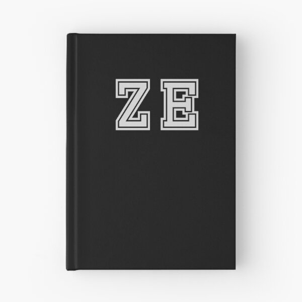 Item preview, Z.E. Varsity Initials | Varsity Letters | Black And White | Personalised Gift designed and sold by Avo And Sriracha.