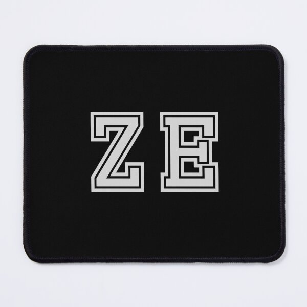 Item preview, Z.E. Varsity Initials | Varsity Letters | Black And White | Personalised Gift designed and sold by Avo And Sriracha.