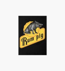 Rum Pig Art Board