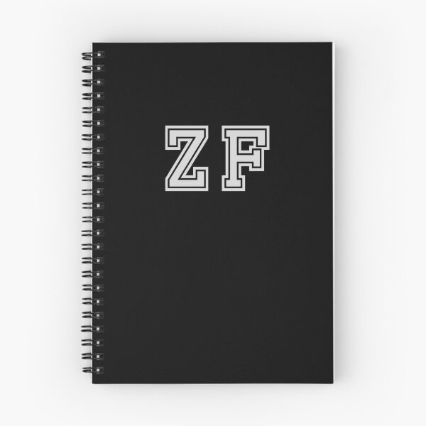 Item preview, Z.F. Varsity Initials | Varsity Letters | Black And White | Personalised Gift designed and sold by Avo And Sriracha.