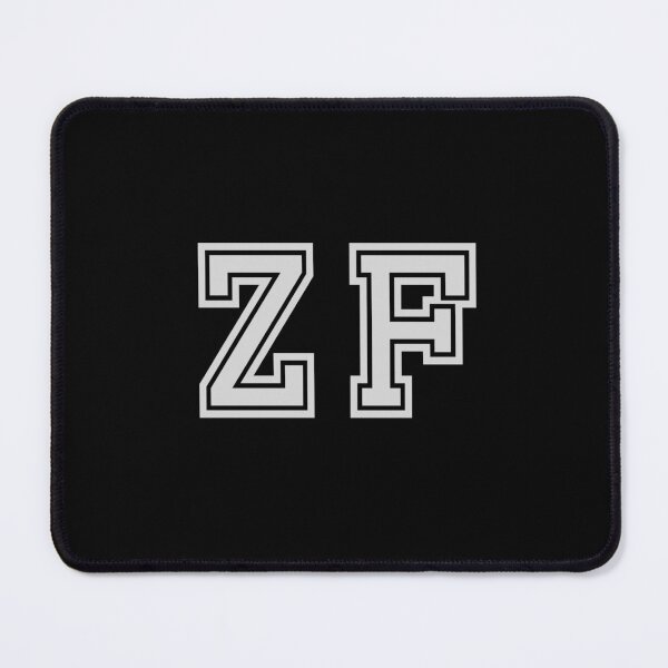 Item preview, Z.F. Varsity Initials | Varsity Letters | Black And White | Personalised Gift designed and sold by Avo And Sriracha.