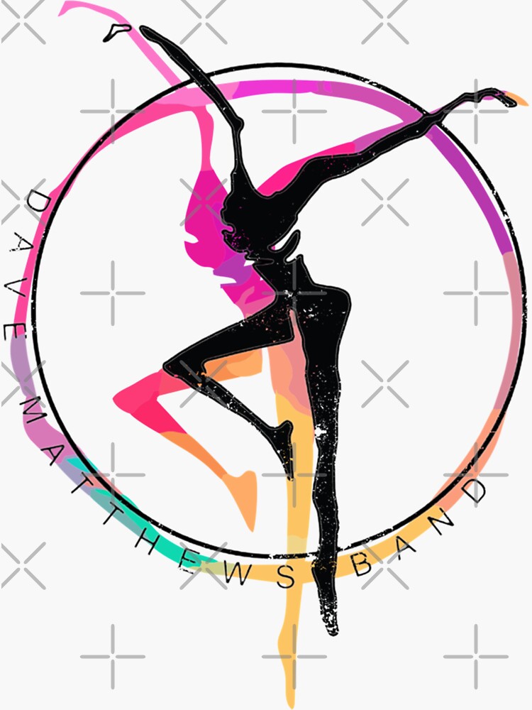 "Crash Into Me Dave Band Rock American" Sticker for Sale by