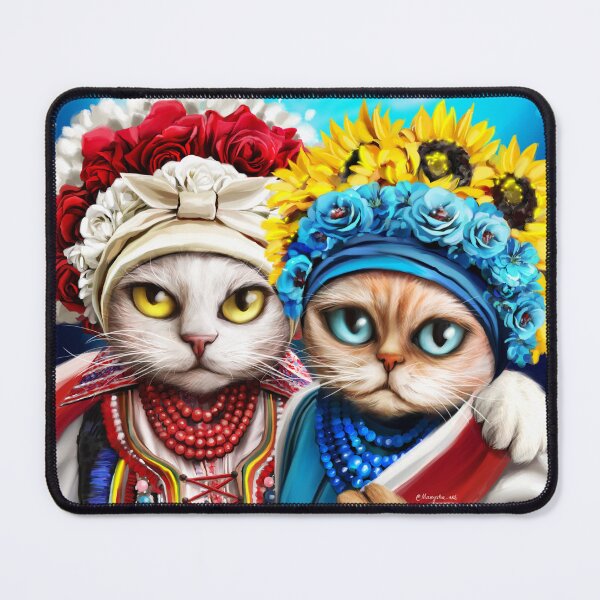 Item preview, Ukraine and Poland, cat character, friendship designed and sold by MaryshaArt.