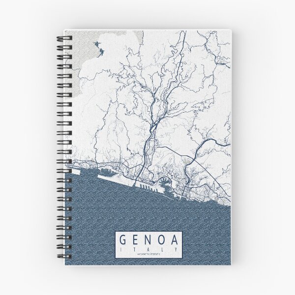 Item preview, Genoa City Map of Liguria, Italy - Coastal designed and sold by deMAP.