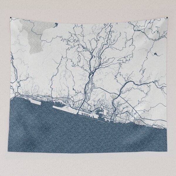 Item preview, Genoa City Map of Liguria, Italy - Coastal designed and sold by deMAP.