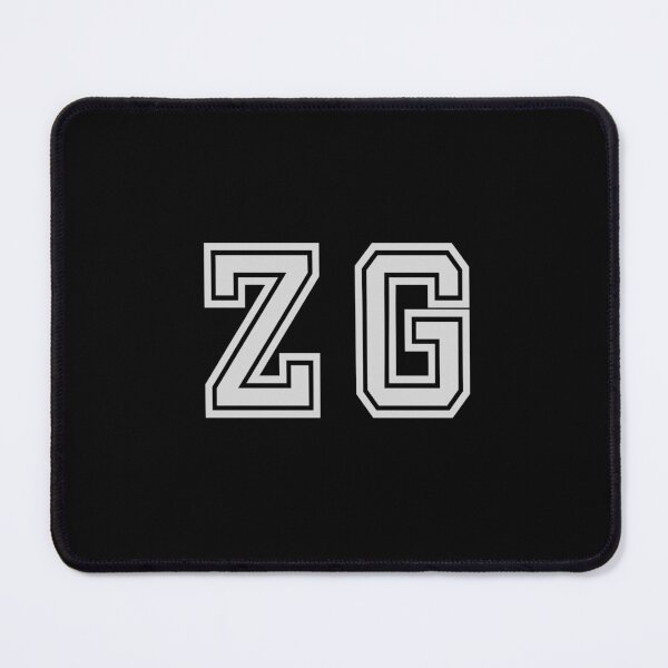 Item preview, Z.G. Varsity Initials | Varsity Letters | Black And White | Personalised Gift designed and sold by Avo And Sriracha.