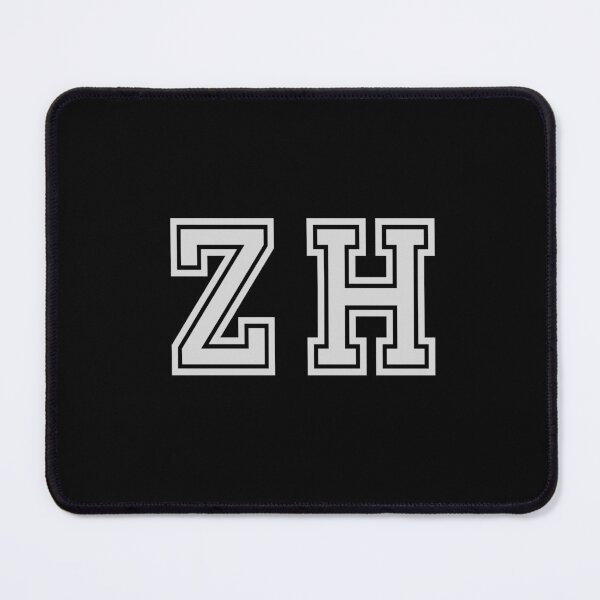 Item preview, Z.H. Varsity Initials | Varsity Letters | Black And White | Personalised Gift designed and sold by Avo And Sriracha.