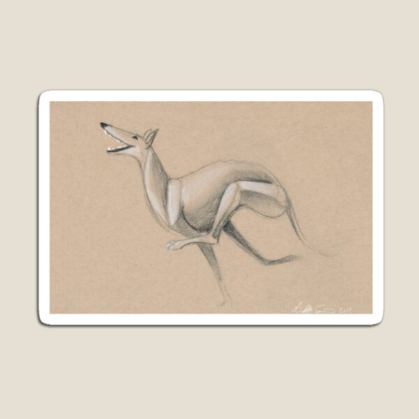 Swirly Sighthound 6 Magnet