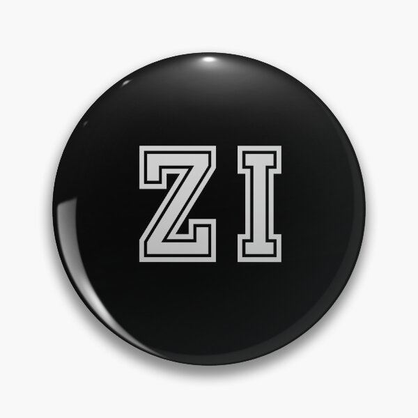Item preview, Z.I. Varsity Initials | Varsity Letters | Black And White | Personalised Gift designed and sold by Avo And Sriracha.