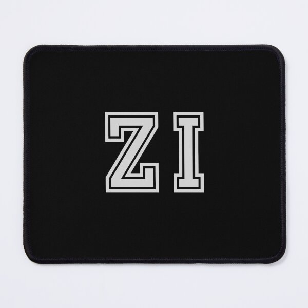 Item preview, Z.I. Varsity Initials | Varsity Letters | Black And White | Personalised Gift designed and sold by Avo And Sriracha.