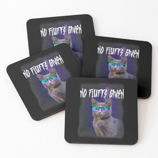 Item preview, No Fluffs Given Funny Sarcastic Cat Meow designed and sold by HardiKel.