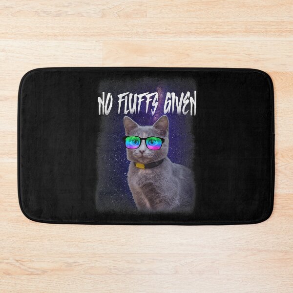 Item preview, No Fluffs Given Funny Sarcastic Cat Meow designed and sold by HardiKel.