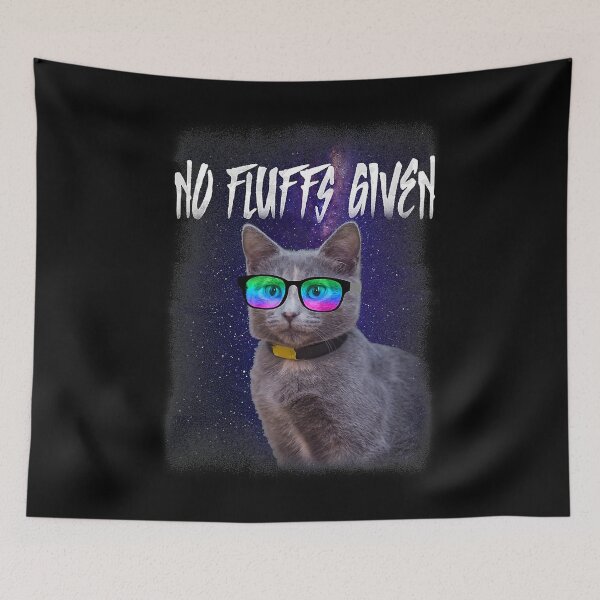 Item preview, No Fluffs Given Funny Sarcastic Cat Meow designed and sold by HardiKel.