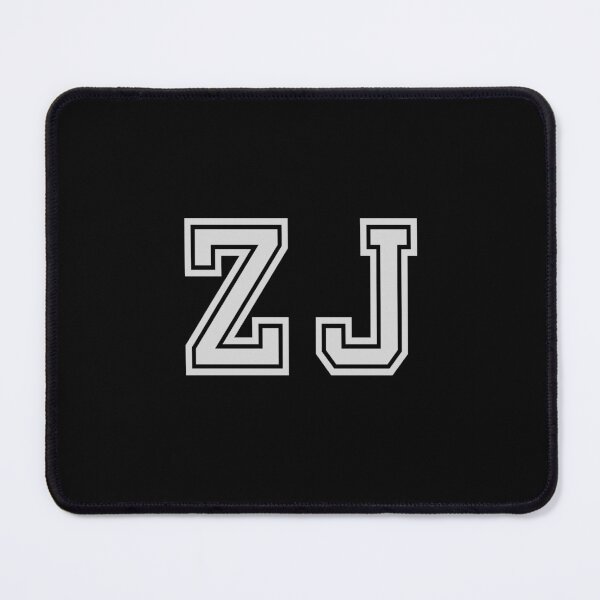 Item preview, Z.J. Varsity Initials | Varsity Letters | Black And White | Personalised Gift designed and sold by Avo And Sriracha.