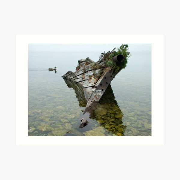 Tobermory shipwreck Art Print