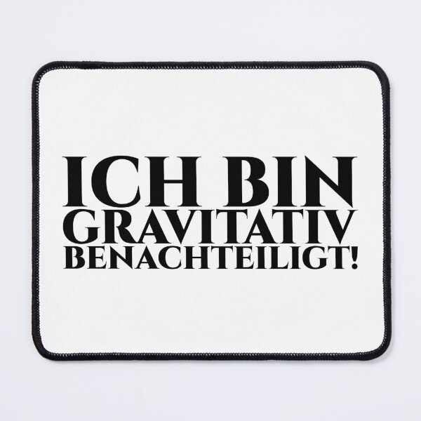 Item preview, I AM GRAVITATIVELY DISADVANTAGED - black lettering designed and sold by pASob-dESIGN.