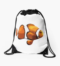 Clown fish Drawstring Bag