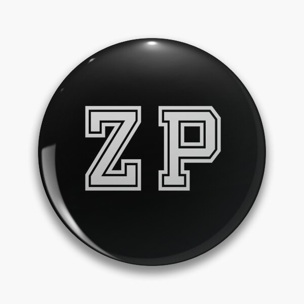 Item preview, Z.P. Varsity Initials | Varsity Letters | Black And White | Personalised Gift designed and sold by Avo And Sriracha.