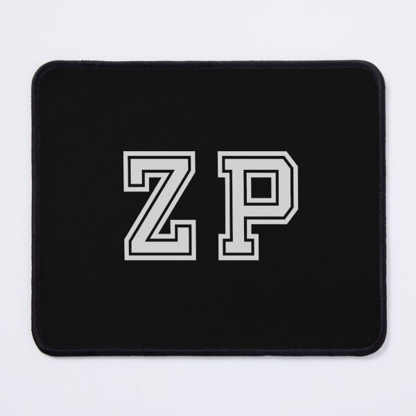 Item preview, Z.P. Varsity Initials | Varsity Letters | Black And White | Personalised Gift designed and sold by Avo And Sriracha.