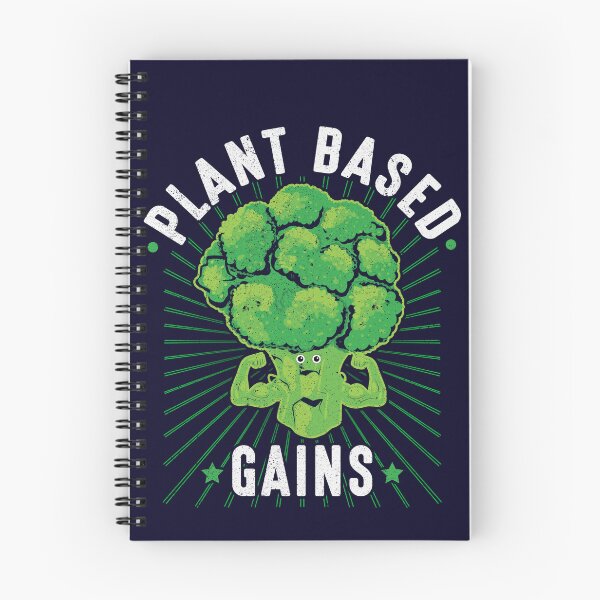 Item preview, Plant Based Gains - Fun Broccoli Vegan Weightlifting - Gym Workout designed and sold by GreenSlate.