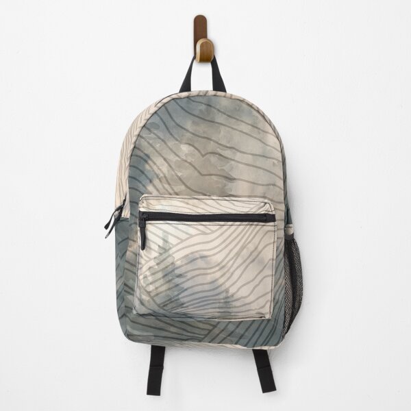 Item preview, optical lines beige watercolor forest designed and sold by Beeroclock.
