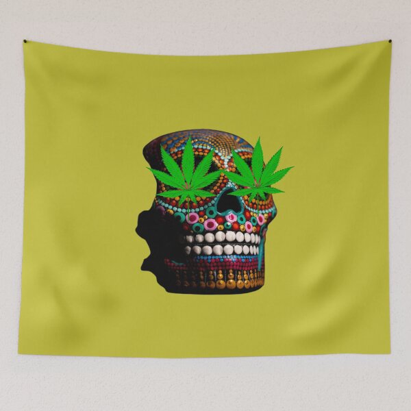 Item preview, Weed Cannabis Marijuana Skull. designed and sold by BestDesignbySof.