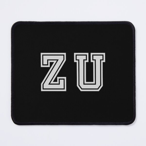 Item preview, Z.U. Varsity Initials | Varsity Letters | Black And White | Personalised Gift designed and sold by Avo And Sriracha.
