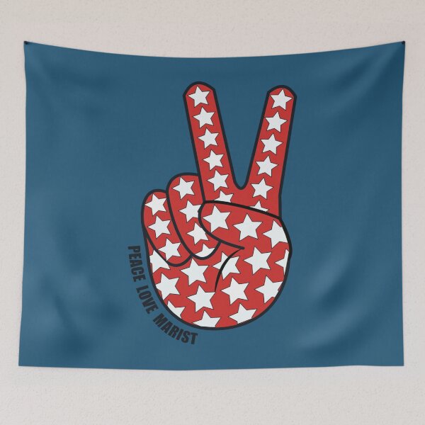 Item preview, Peace Love Marist   designed and sold by AGRHandmades.