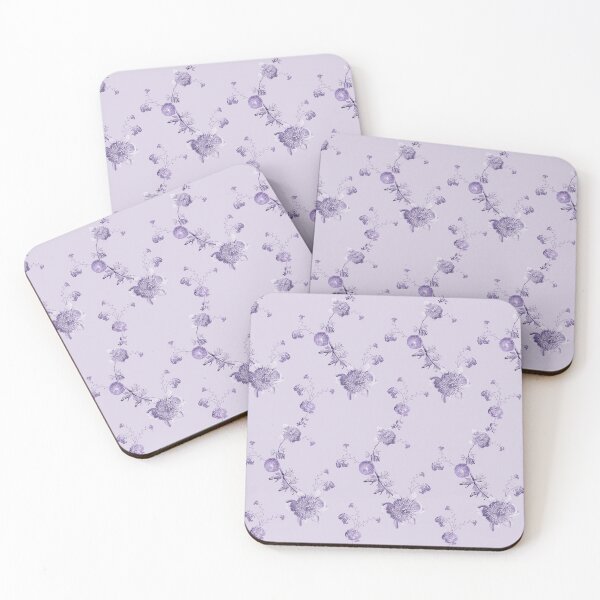 Item preview, Bridgerton delicate Lilac floral print shades of purple designed and sold by Fibracreativa.