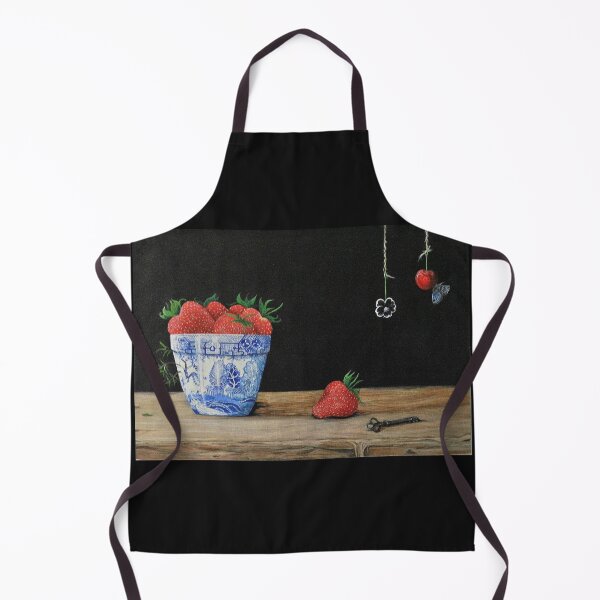 Item preview, Blue & White, Strawberries designed and sold by ClareWildeArt.