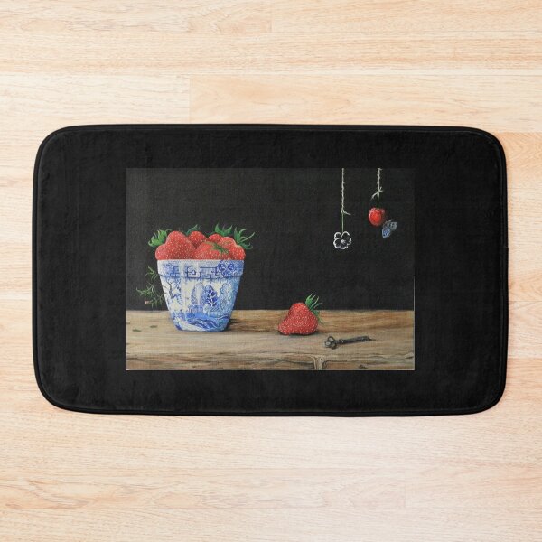 Item preview, Blue & White, Strawberries designed and sold by ClareWildeArt.