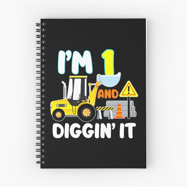 Item preview, Im 1 And Diggin It 1st Birthday Gift Construction Truck Party 1 Year Old Boy designed and sold by PameGraha.