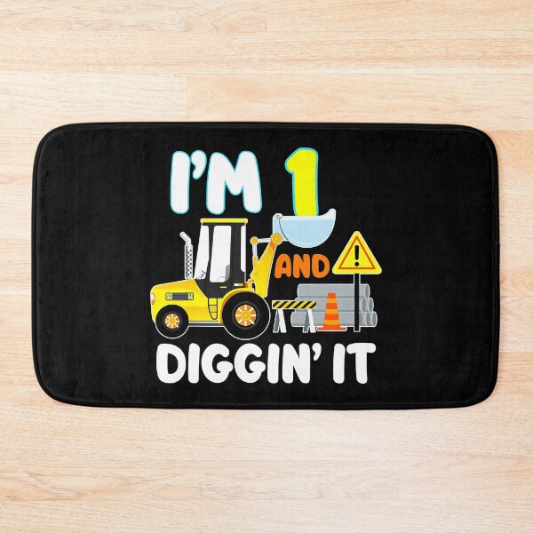 Item preview, Im 1 And Diggin It 1st Birthday Gift Construction Truck Party 1 Year Old Boy designed and sold by PameGraha.