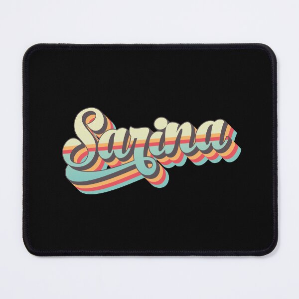 Item preview, Sarina name - cool 70s retro font surf style design designed and sold by NameTheory.