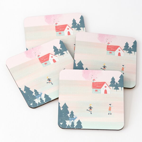 Item preview, Winter house and deer designed and sold by SkyisBright.