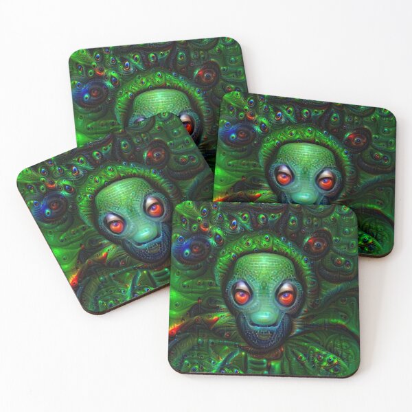 Item preview, ALIEN FACE REPTILIAN DEEPDREAM designed and sold by Francesc Xavier Carrera Güenaga.