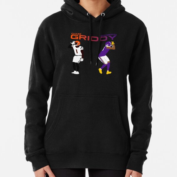 Justin Jefferson Griddy Shirt Hoodie Sweatshirt Black - iTeeUS