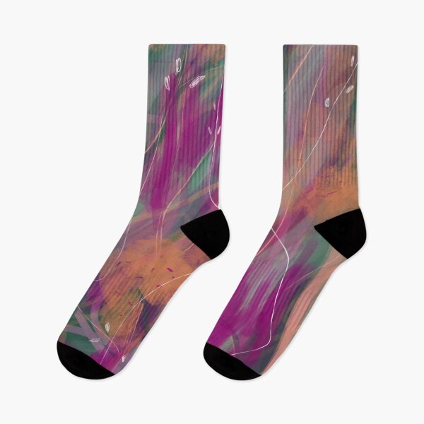 Item preview, Abstract purple and green forest designed and sold by Artistestella.
